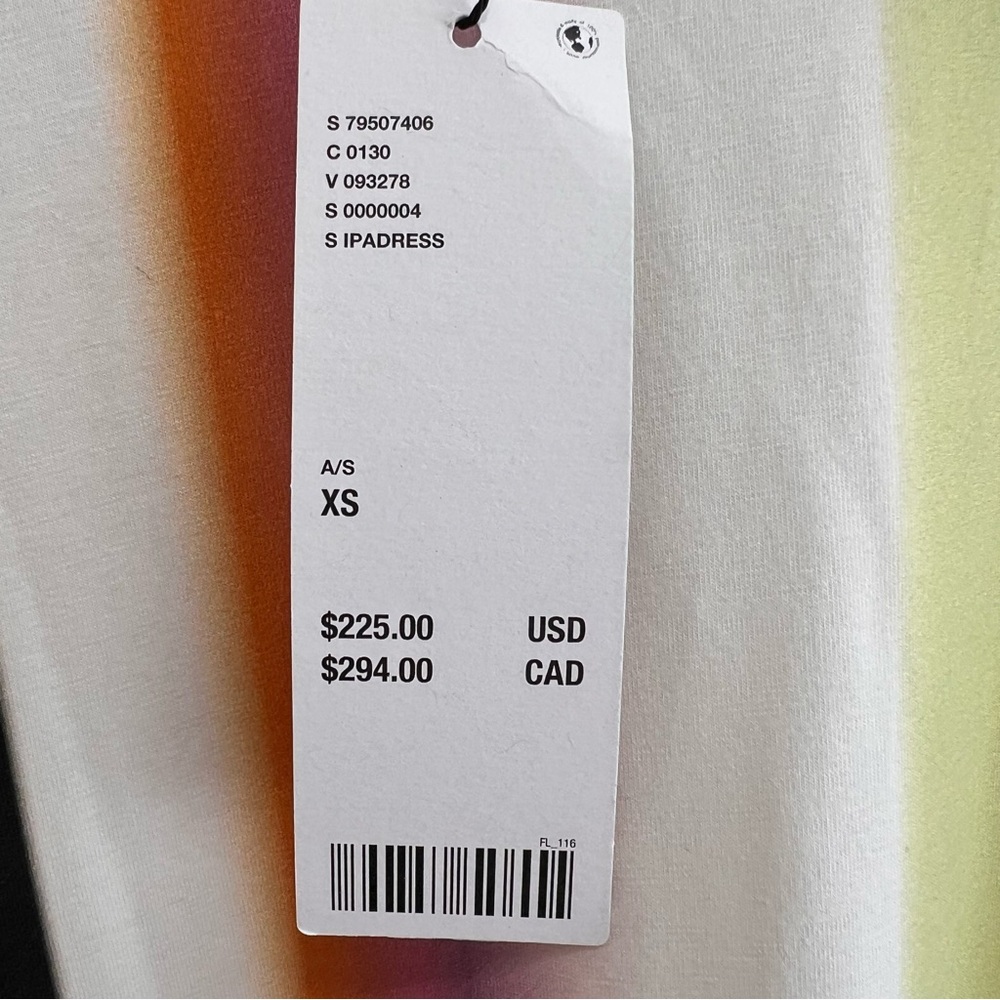 Mandinga Urban Outfitters NWT Ipa Striped Midi Dress Colorful Long sleeve XS - Picture 4 of 13